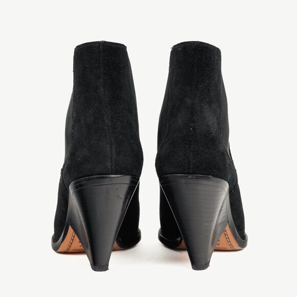 Isabel Marant Lemsey Black Suede Ankle Boots - Picture 3 of 9